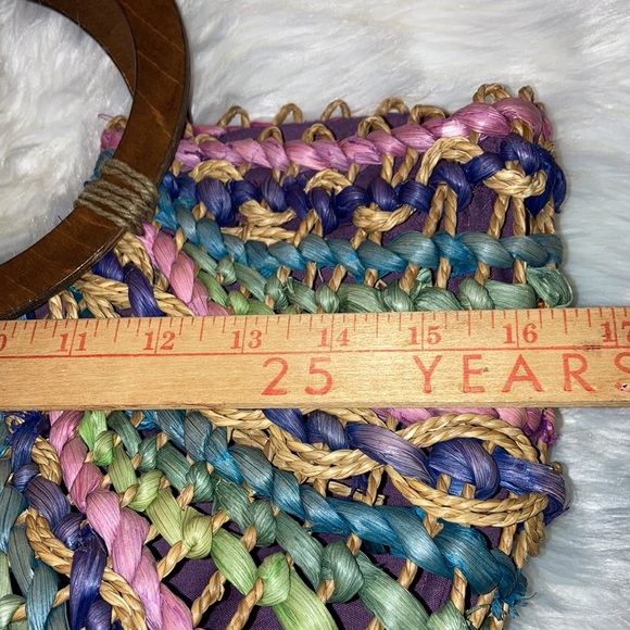 CAPPELLI straworld lg., bright, multicolor purse or tote bag. $29 - Picture 9 of 12